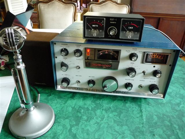 Clark's National NCX-1000 transceiver. This thing weighs 60 pounds with its built-in power supply